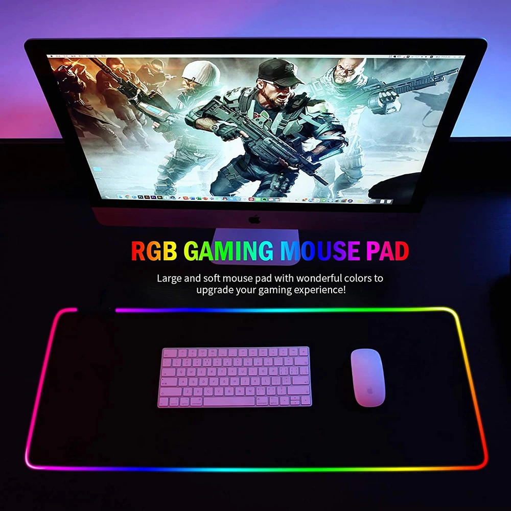 RGB Gaming Mouse Mat Pad - Lar - Mouse Pad Extended Rgb recension och pris