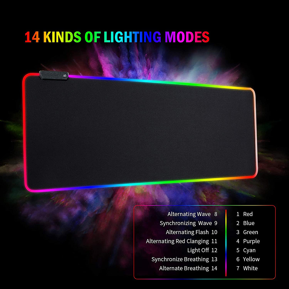 RGB Gaming Mouse Mat Pad - Lar - Mouse Pad Extended Rgb recension och pris