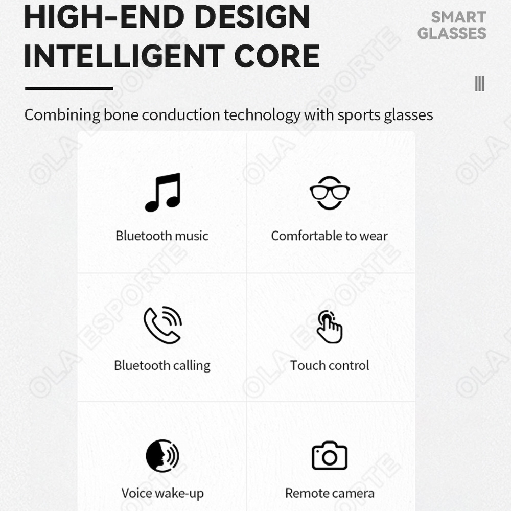 NEW Smart Glasses V5.3 Bluetoo - Video Gaming & Esports Usd Acc recension och pris