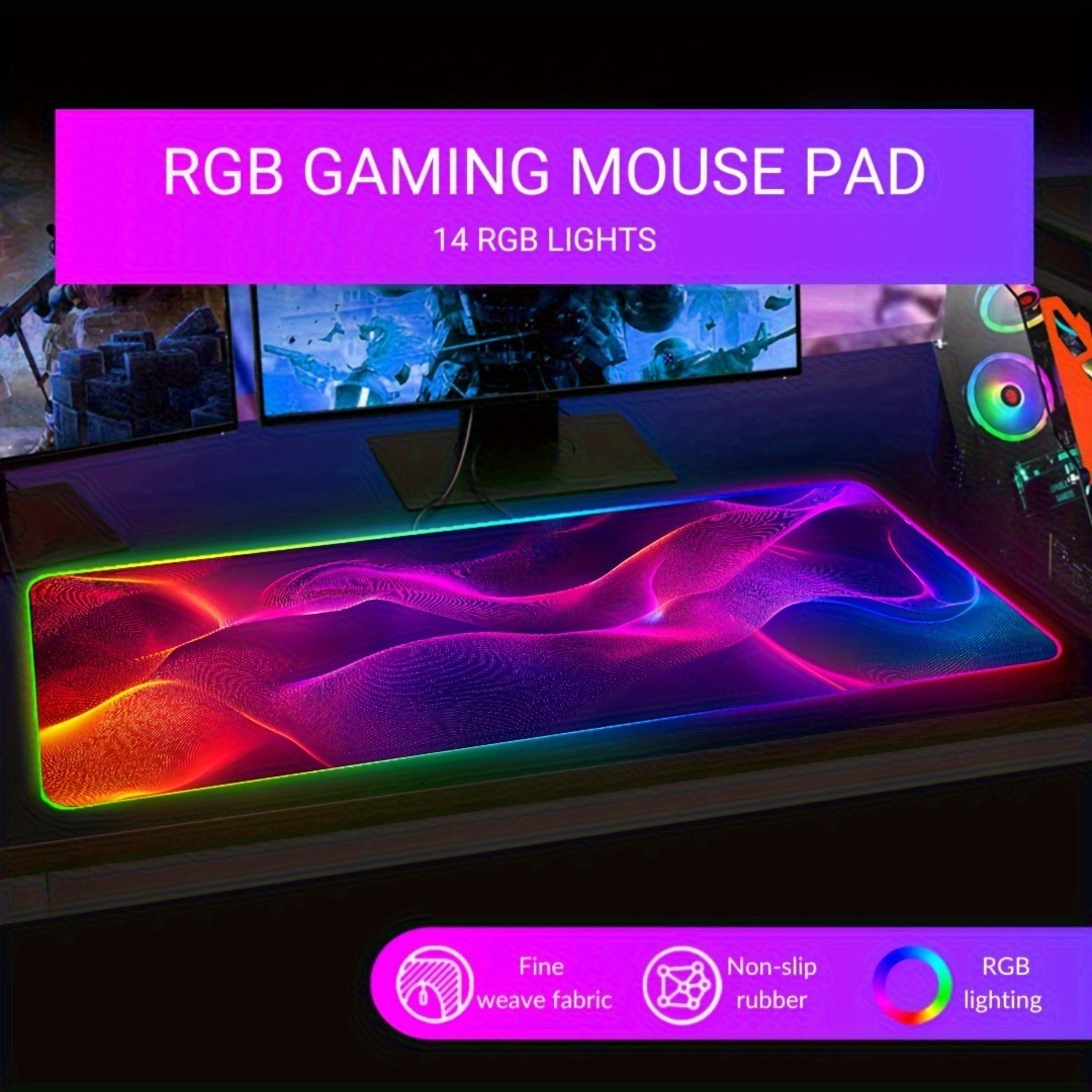 RGB LED Colorful Wave Large Ga - Mouse Pad Extended Rgb recension och pris