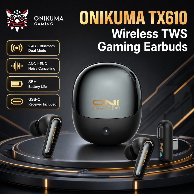 ONIKUMA TX610 Wireless Gaming  - Esports Wireless Gaming Headset recension och pris